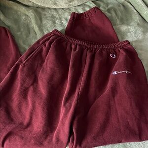 Champion Unisex Burgundy Joggers